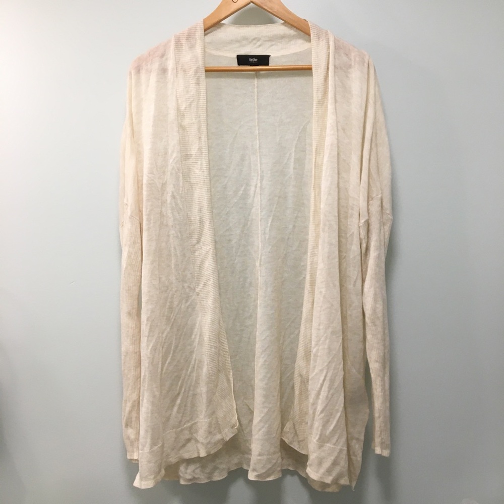 MOSSIMO cream lightweight open cardigan